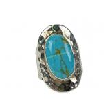 Native American 925 Silver Ring with Turquoise Sto