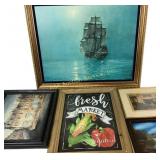 Framed Prints, Paintings, and Postcards in Display