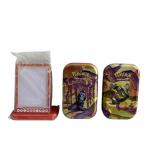 Collector Pokemon Tins with dice, cards, stickers