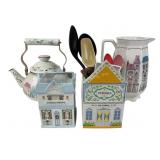 Lenox The Love Village Ceramic House Containers