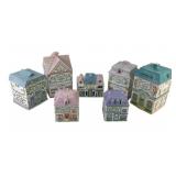 Lenox Spice Village Porcelain Canisters With Flora