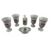 Lenox Village Fine Porcelain Parfait Cups, Soap Di