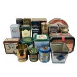 Vintage Tins Lot Advertising Tins Large Lot