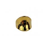 Size 11 Milor Italy 14K Gold Resin Domed Statement