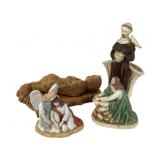 Meirs plastic blow mold baby Jesus and crib, st.
