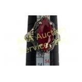 .925 Sterling Silver Size 6.5 Ring With Red Marqui