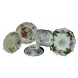 Decorative Porcelain Plates and Bowls with Floral