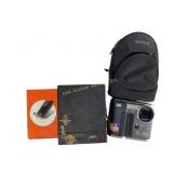 Sony Digital Camera with Case, Folding Camera and