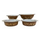 Pyrex Early American Lot Of 4