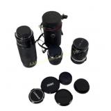 Camera Lenses: Soligor, Chinar, and Phoenix T Moun