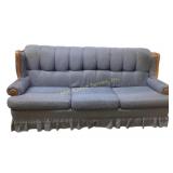 Broyhill Upholstered Sofa with Wood Accents