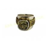 Sterling Silver .925 Ring with Gold-Tone Detailing