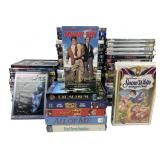 Media Lot DVDS and VHS 3 Bags