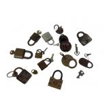 Brass, Steel, and Cast Iron Padlocks with Keys