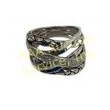 .925 Sterling Silver RH TH Crossover-Style Ring Si