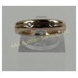 Size 6.5 .925 Sterling Silver Ring with CZ Accents