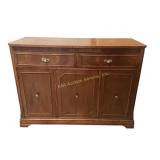 Wooden Sideboard With Three Doors and Two Drawers