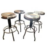 Metal Bar Stools With Chrome Finish and Adjustable