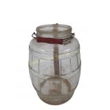 12ï¿½ï¿½ Glass Jar with Metal and Wooden Handle