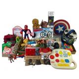 Toys and Educational Items Featuring Spiderman, Ro