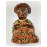 2035 USA painted turtle cookie jar, chipped rim
