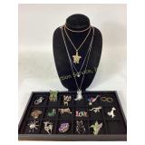 Betsy Johnson Turtle Necklace and Costume Jewelry