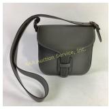 Coach Gray Leather Crossbody Bag with Adjustable S
