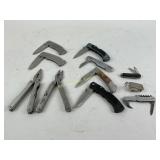 Pocket knives: R&b mold and dye, Stanley cutter,