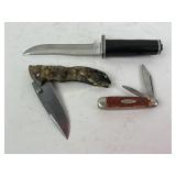 Mossy oak buck pocket knife, sharp pocket knife,