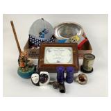 Peanuts Charlie and Lucy musical figurine, gun