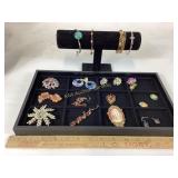 Costume Jewelry: Brooches, Earrings, and Bracelets