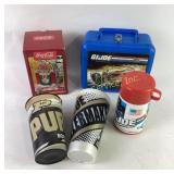GI Joe Lunchbox with Thermos, Coca-Cola Salt & Pep