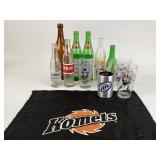 Columbia city bottling works brown bottle, 7Up