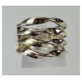 DDD .925 Sterling Silver Ring Size 6