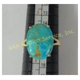 YS India .925 Sterling Silver Ring with Turquoise