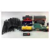 Electric Train Set with Santa Fe Locomotive, Cars,