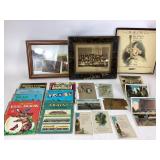 Ephemera, Framed Photographs, Postcards, and Child