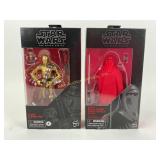 2 Star Wars The Black Series NOS C-3PO & Royal