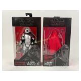 2 Star Wars The Black Series NOS Captain Phasma &