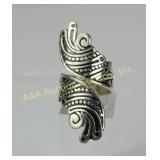 Mexican Sterling Silver Ring S 5.5, 7.87g