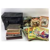 Cookbooks, Paper Doll Books, and Insulated Bag