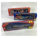 Jeff Gordon NASCAR Transporter and Stock Car Model