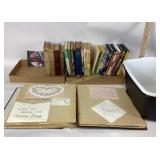 Scrapbooks, Hardcover Books, Paperbacks, and DVDs