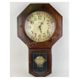 Vintage Verichron Standard Time Wall Clock