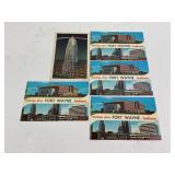 Lot Of 5 Vintage Fort Wayne, IN Postcards