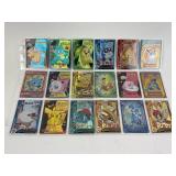 Pokemon Pages Lot Of 18 Trading Cards