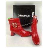 Masseys size 9w high heeled sandals go go style