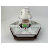 Lenox Glass Candle Warmer and lazy susan with