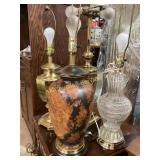 Table Lamps and Assorted Lampshades