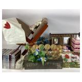 Miniature Christmas Village, rocking ï¿½Stool, CDs,